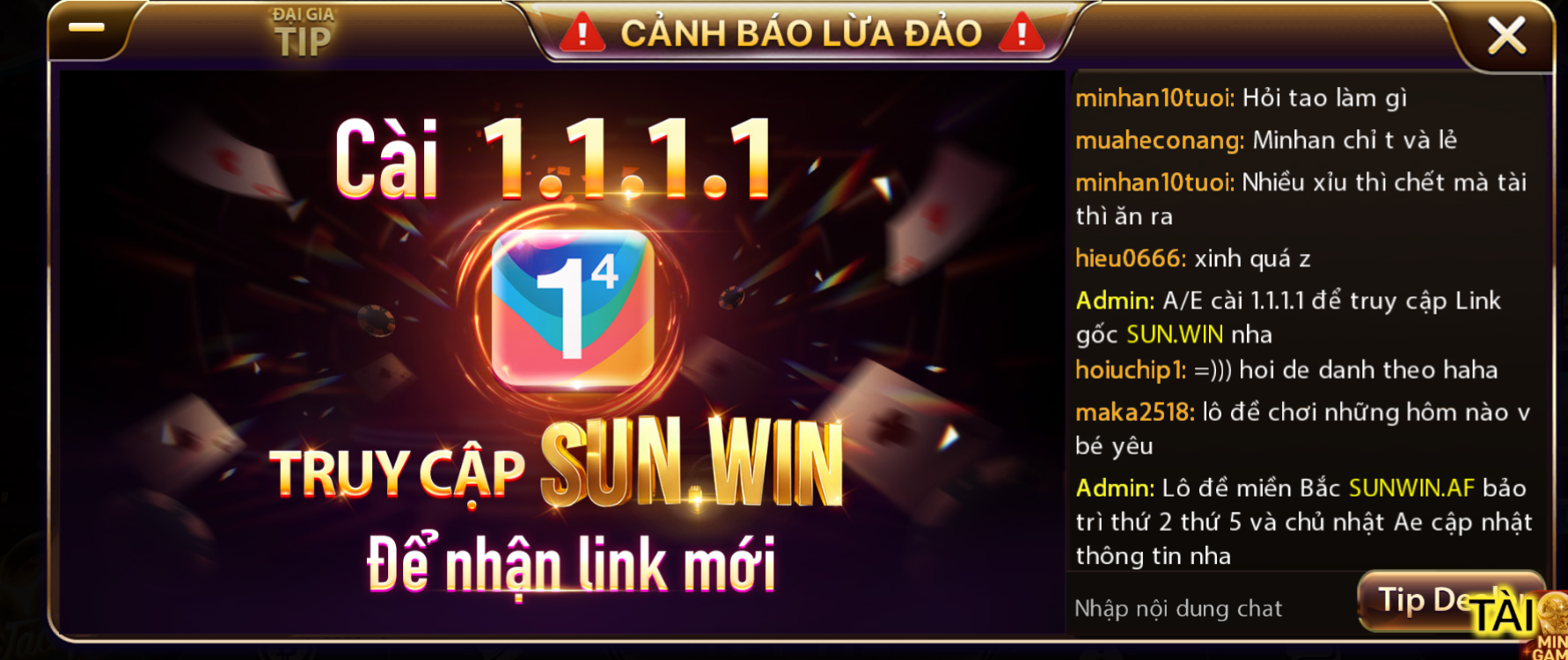 Phải bảo đảm tiêu chuẩn bảo mật tại cổng game Sunwin
