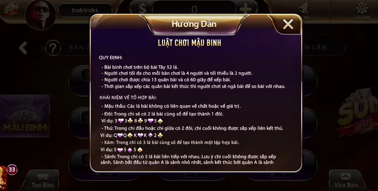 Hướng Dẫn Toàn Diện Cách Chơi Mậu Binh Tại SunWin Đạt Tỷ Lệ Thắng Cao