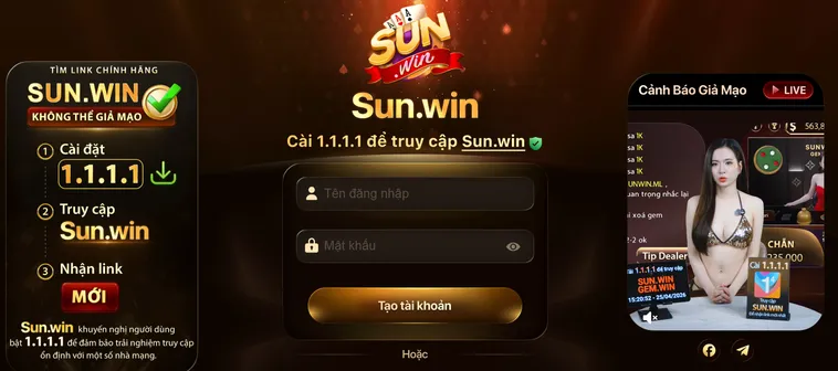 Nhanh chóng đăng kí để trả nghiệm cổng game Sunwin một cách trọn vẹn an toàn nhất.